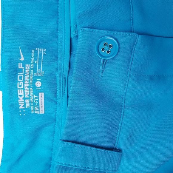 NIKE Golf Tour Performance DriFit Shorts Turquoise Medium - Picture 4 of 9